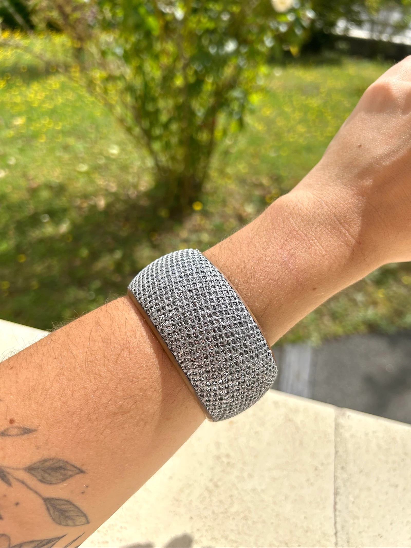 Pulseira azul com glitter para colocar – photo 5